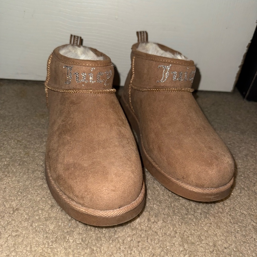Juicy Couture Tan Suede Slip-On Shoes